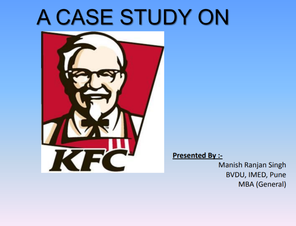 KFC Case Study - Free AI Case Study Generator, 50+ Real Case Study Examples
