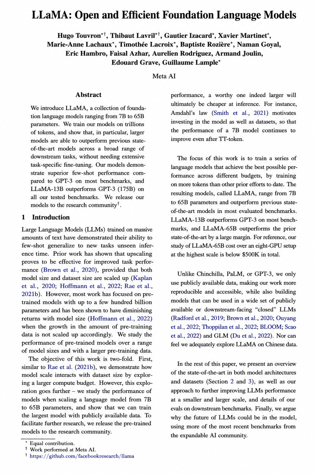 LLaMA Research Paper - Free AI Research Paper Generator, 50+ Real Research Paper Examples
