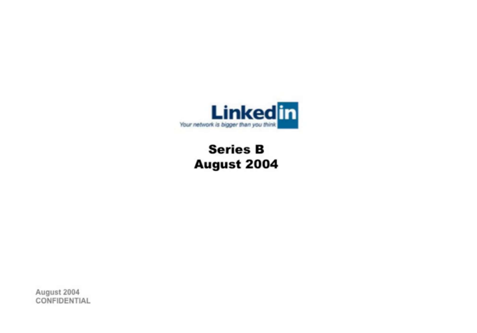 LinkedIn Series B Pitch Deck - Free AI Pitch Deck Generator, 50+ Real Pitch Deck Examples