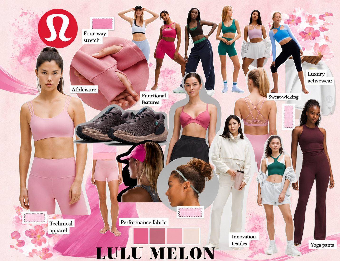 Lululemon Activewear Mood Board - Free AI Mood Board Generator, 50+ Real Mood Board Examples
