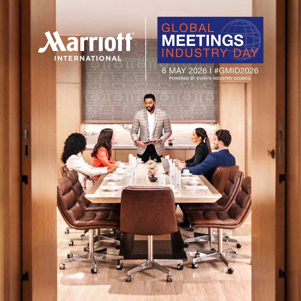 Marriott International Global Meetings Industry Day Social Media Post - Free AI Social Media Post Generator, 50+ Real Social Media Post Examples