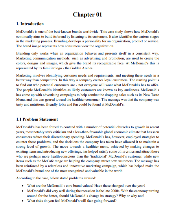 McDonalds Case Study - Free AI Case Study Generator, 50+ Real Case Study Examples