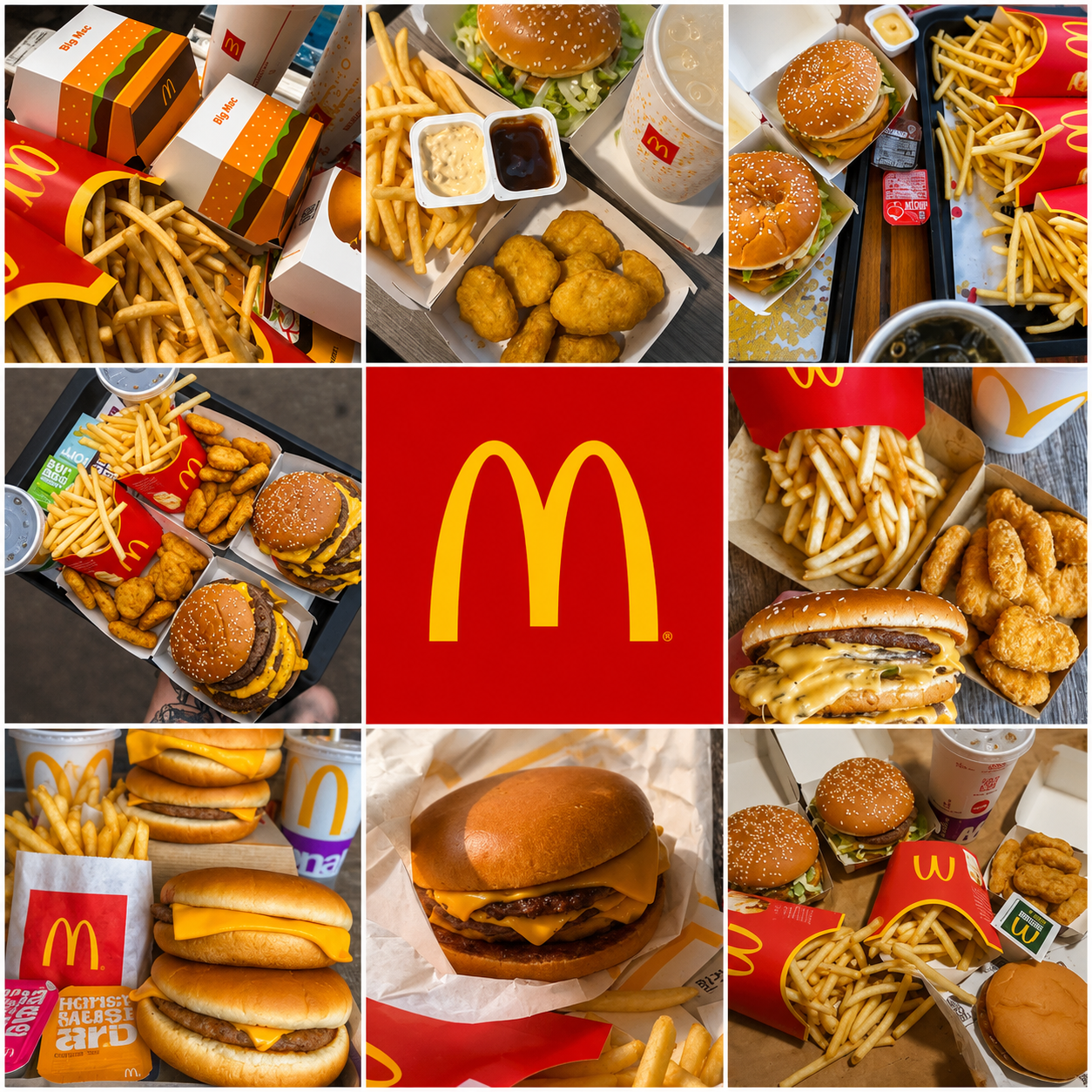 McDonald's Fast Food Mood Board - Free AI Mood Board Generator, 50+ Real Mood Board Examples