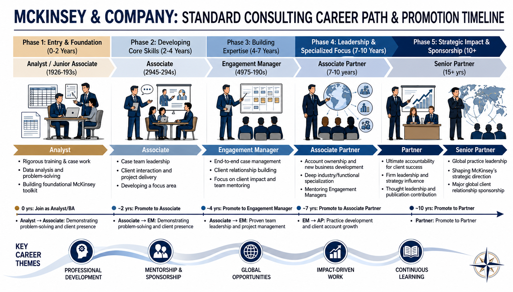 McKinsey Standard Consulting Career Path & Promotion Timeline - Free AI Timeline Generator, 40+ Real Timeline Examples