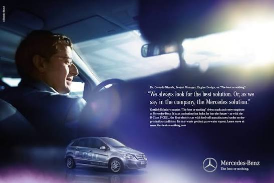 Mercedes-Benz Best or Nothing Marketing Campaign - Free AI Marketing Campaign Generator, 50+ Real Marketing Campaign Examples