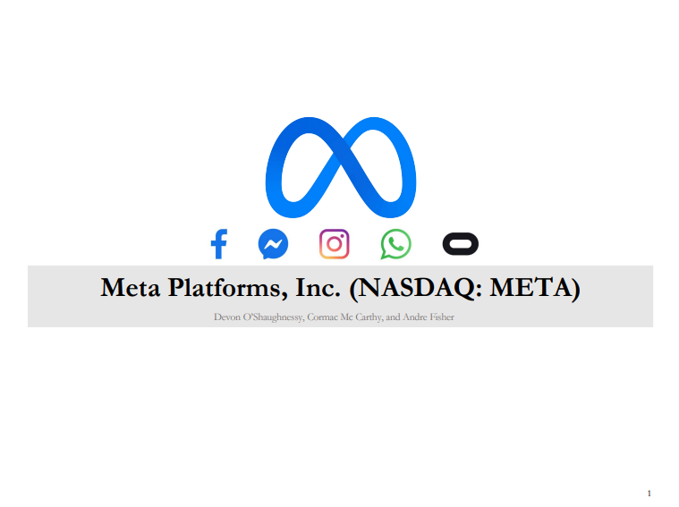 Meta Platforms Investment Pitch Deck - Free AI Pitch Deck Generator, 50+ Real Pitch Deck Examples