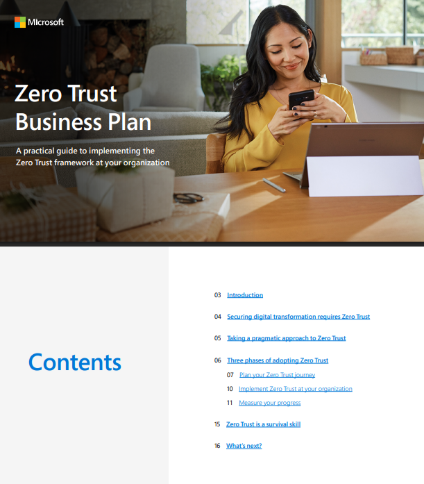 Microsoft Zero Trust Business Plan - Free AI Business Plan Generator, 50+ Real Business Plan Examples
