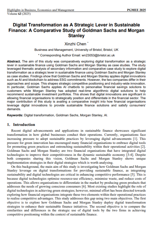 Morgan Stanley Sustainability Report