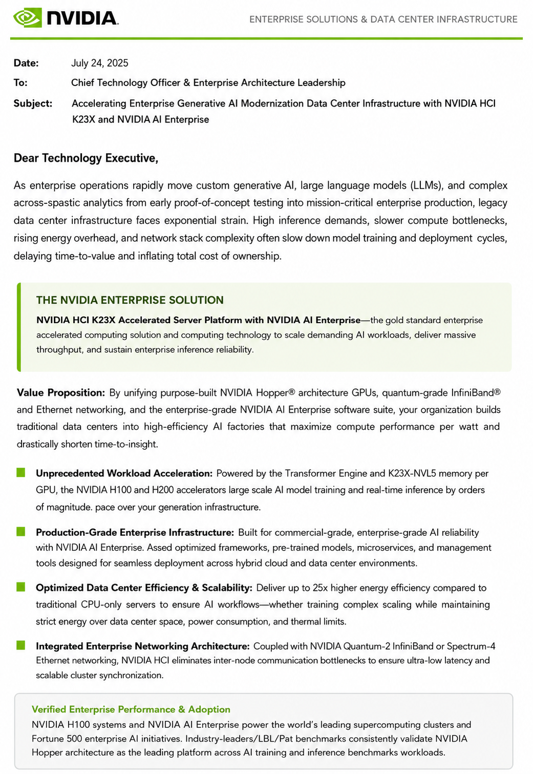 NVIDIA Sales Letter - Free AI Sales Pitch Generator, 30+ Real Sales Pitch Examples