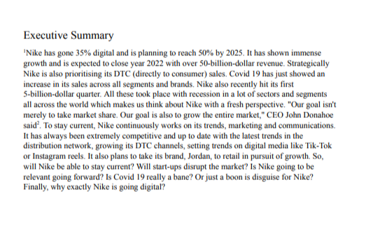 Nike Case Study - Free AI Case Study Generator, 50+ Real Case Study Examples
