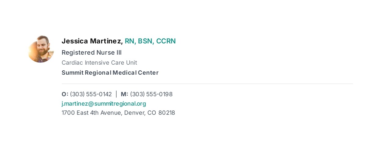 Nurse Email Signature - Free AI Email Signature Generator, 50+ Real Email Signature Examples