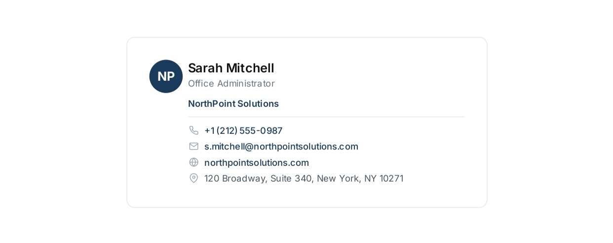 Office Administrator Email Signature - Free AI Email Signature Generator, 50+ Real Email Signature Examples