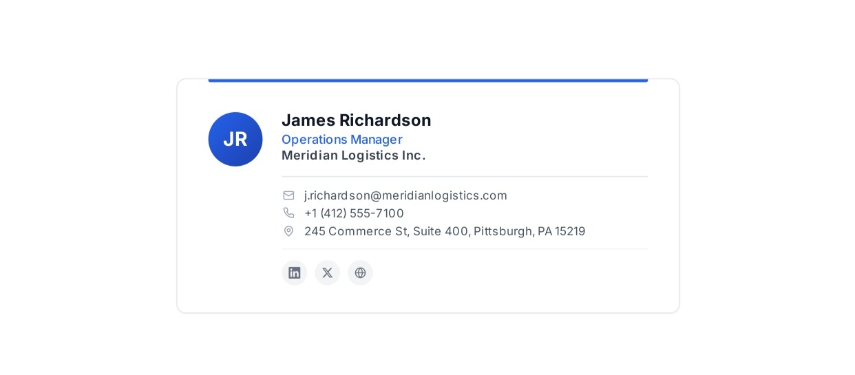 Operations Manager Email Signature - Free AI Email Signature Generator, 50+ Real Email Signature Examples