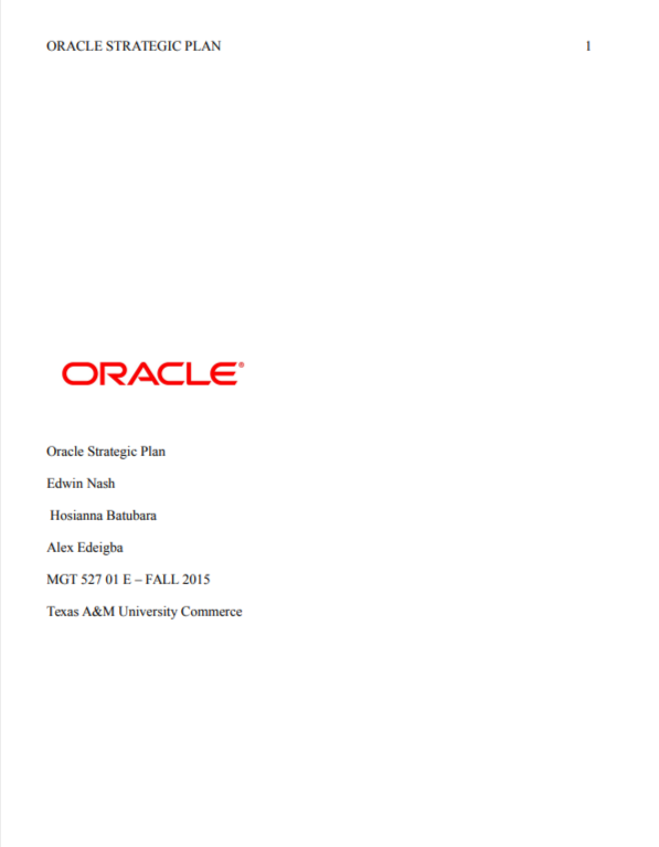 Oracle Business Plan  - Free AI Business Plan Generator, 50+ Real Business Plan Examples