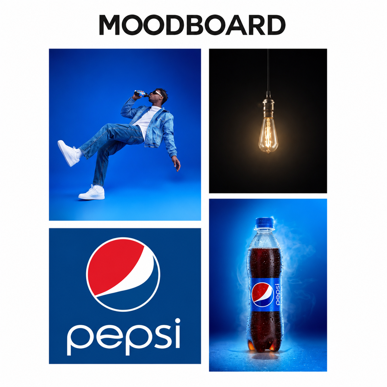 Pepsi Beverage Brand Mood Board - Free AI Mood Board Generator, 50+ Real Mood Board Examples