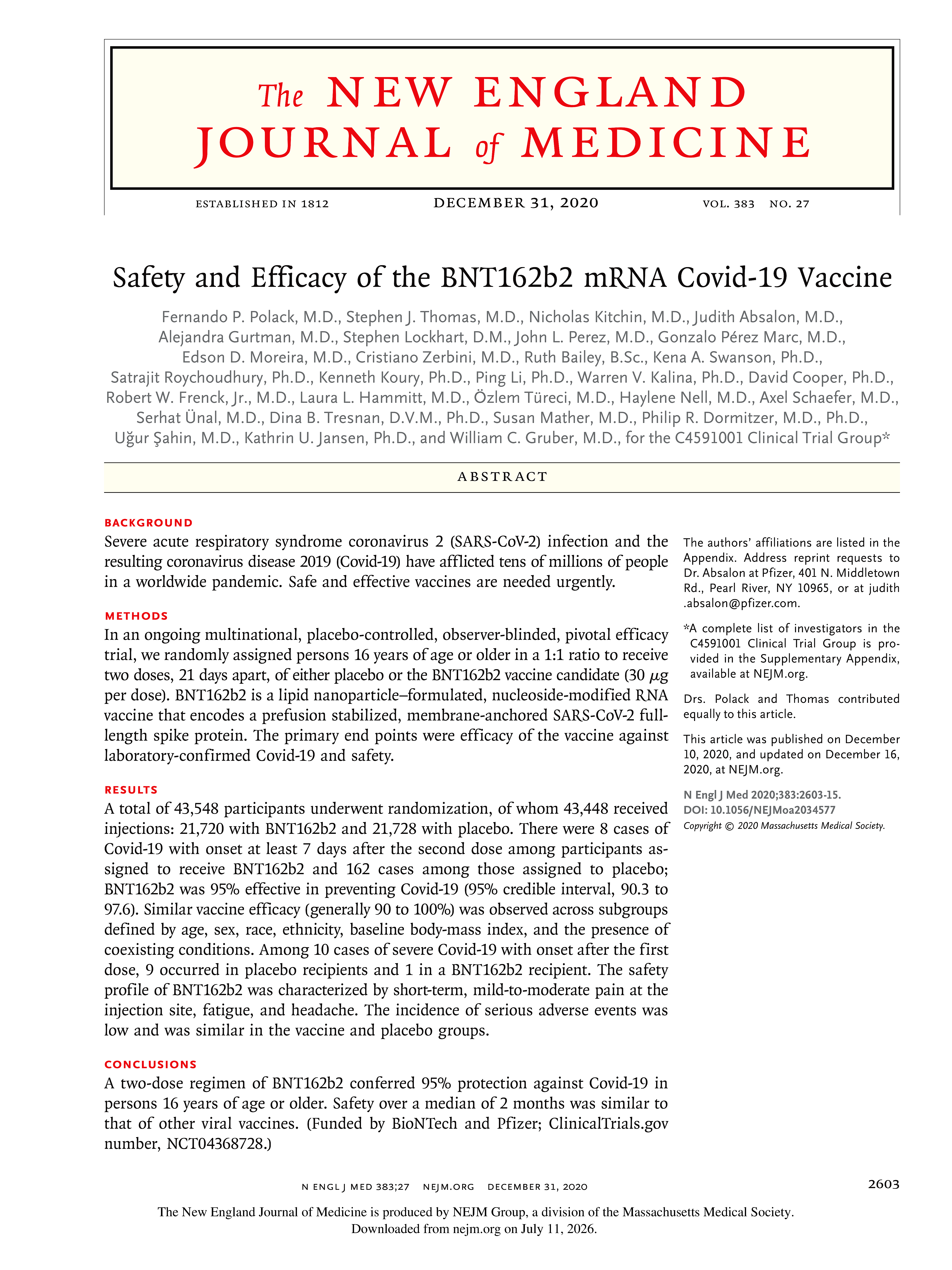 Pfizer-BioNTech COVID-19 Vaccine Research Paper - Free AI Research Paper Generator, 50+ Real Research Paper Examples