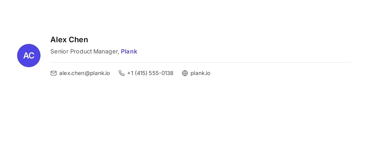 Product Manager Email Signature - Free AI Email Signature Generator, 50+ Real Email Signature Examples