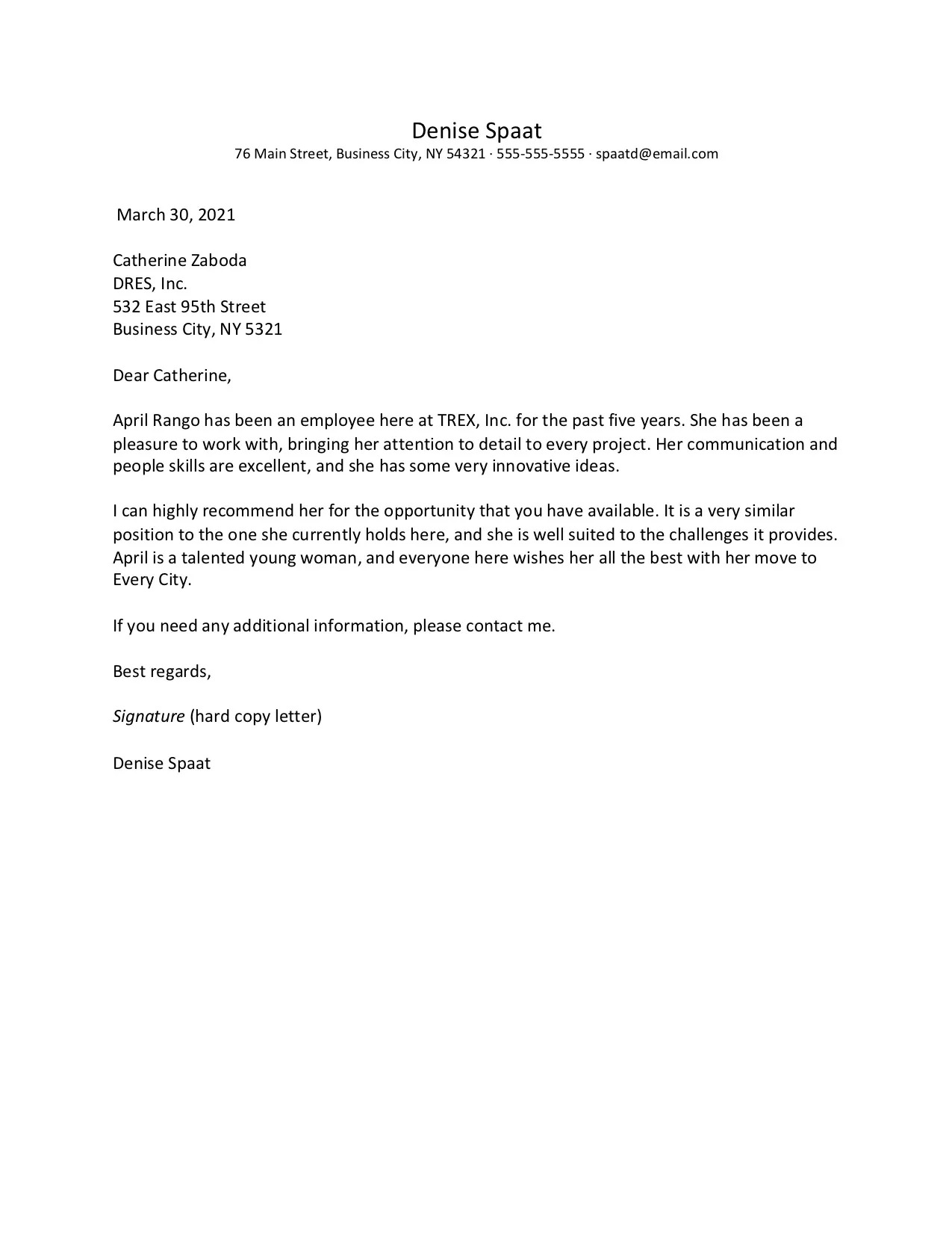 Professional Reference Letter - Free AI Reference Letter Generator, 50+ Real Reference Letter Examples