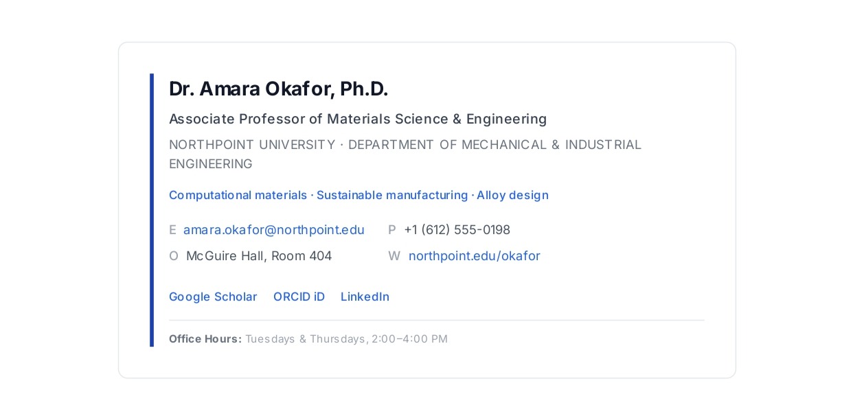 Professor Email Signature - Free AI Email Signature Generator, 50+ Real Email Signature Examples