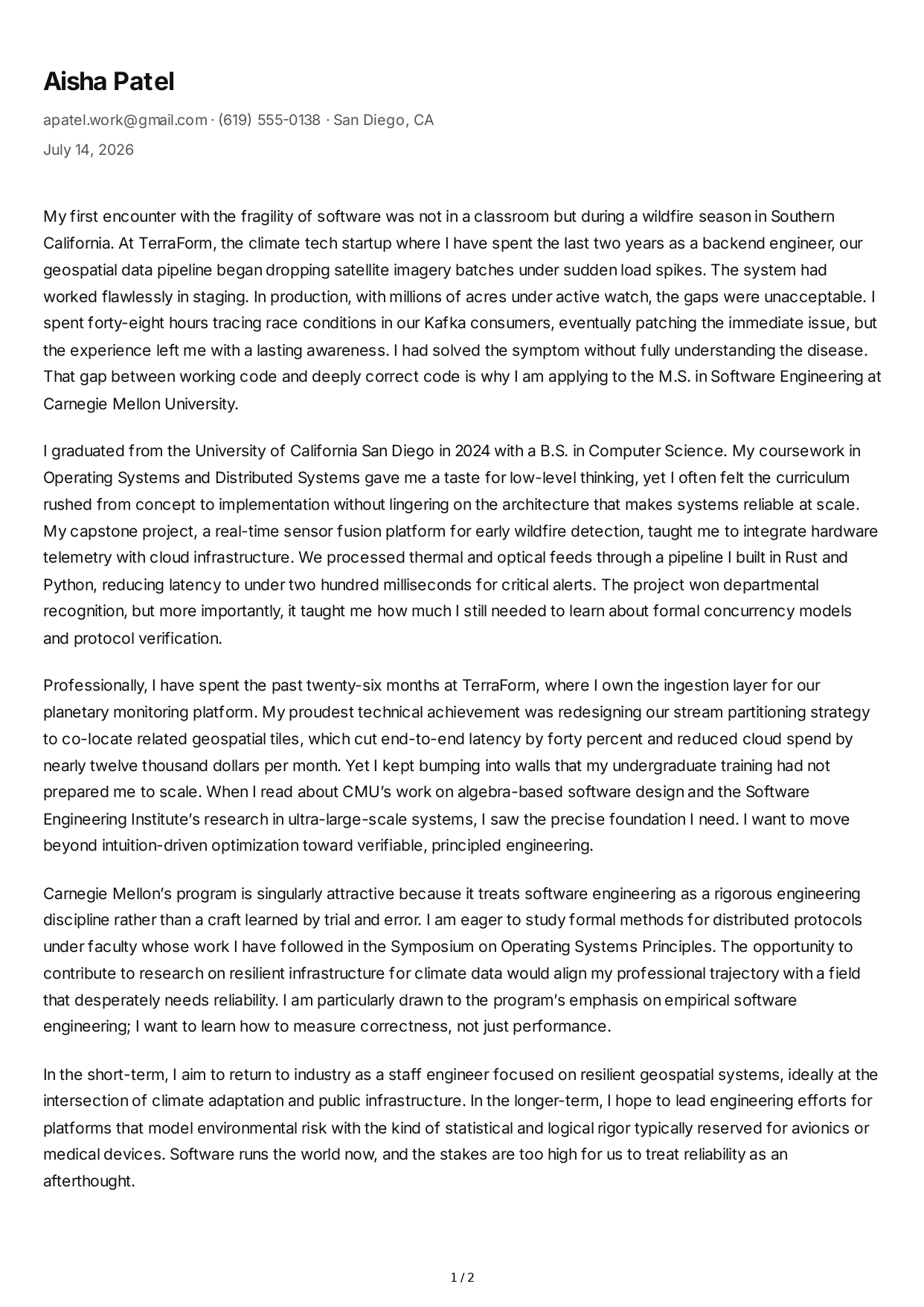 Software Engineering Personal Statement - Free AI Personal Statement Generator, 50+ Real Personal Statement Examples