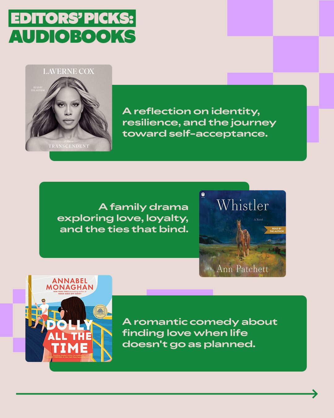 Spotify Editors Picks Audiobooks Social Media Post - Free AI Social Media Post Generator, 50+ Real Social Media Post Examples
