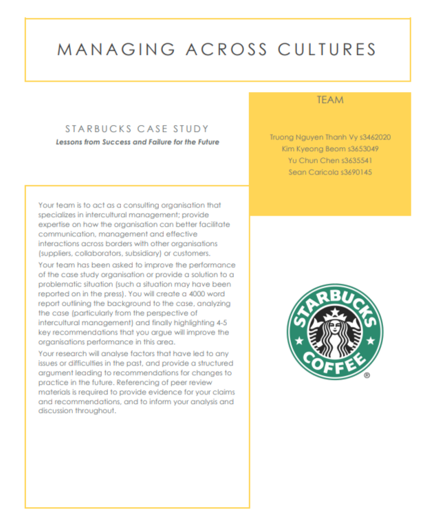 Starbucks Case Study - Free AI Case Study Generator, 50+ Real Case Study Examples
