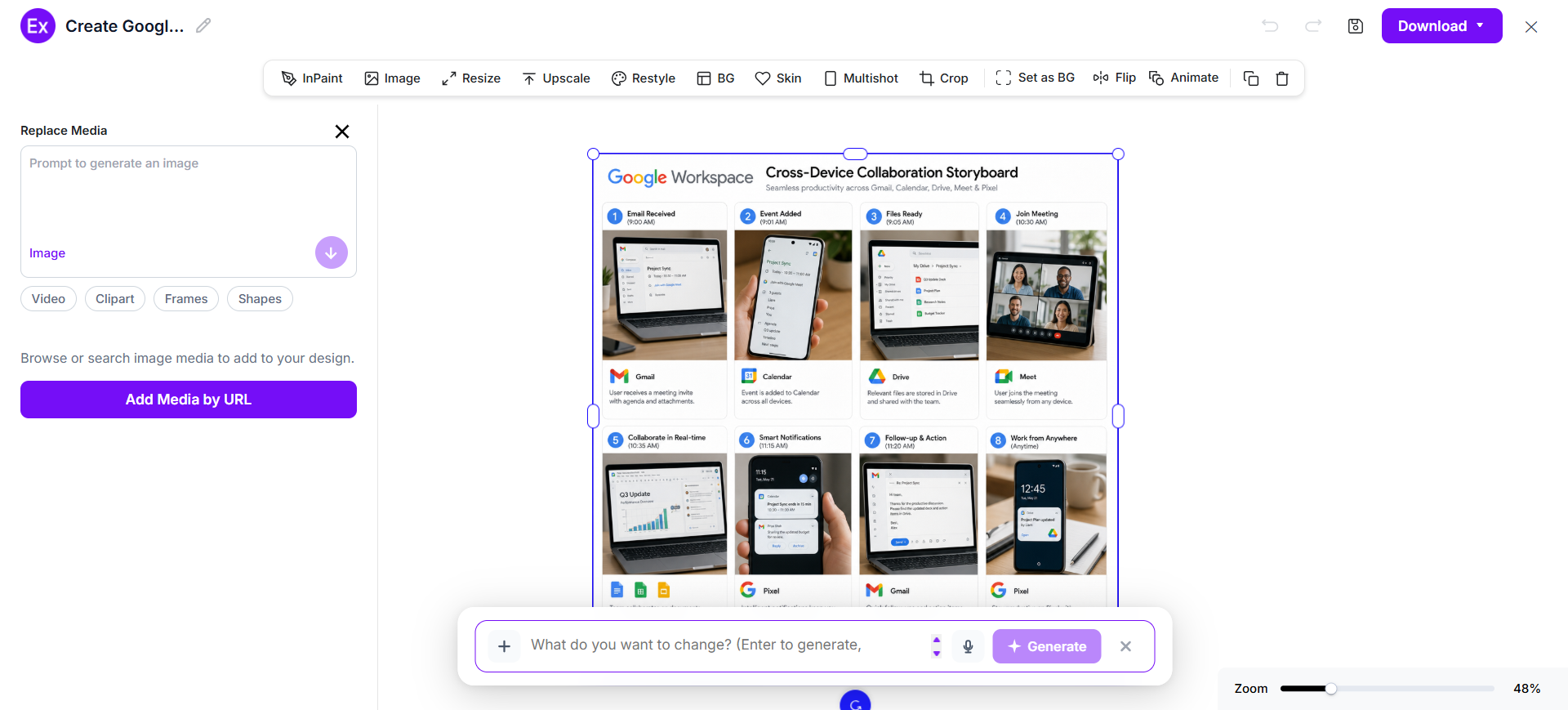 Customize The Storyboard In The Online Editor
