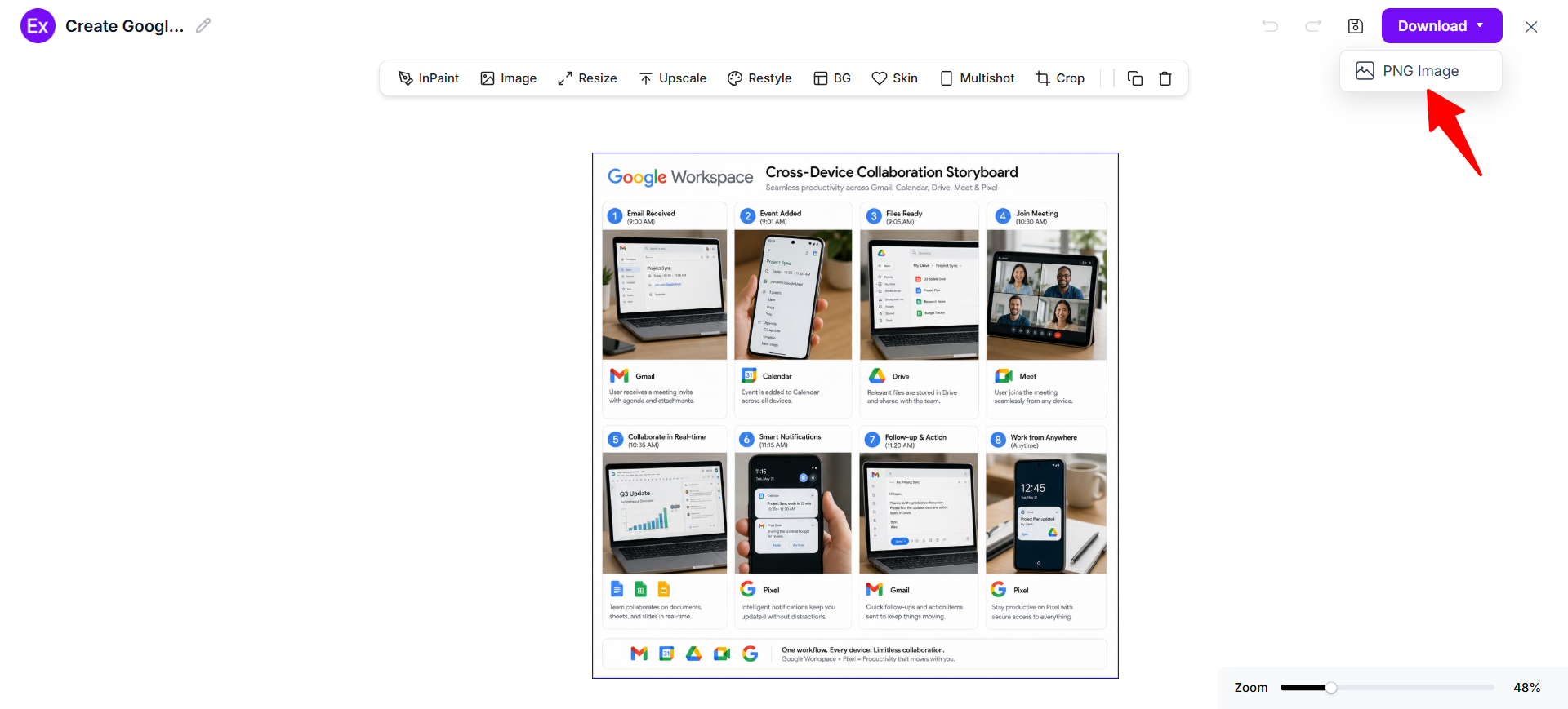 Download And Use The Final Storyboard