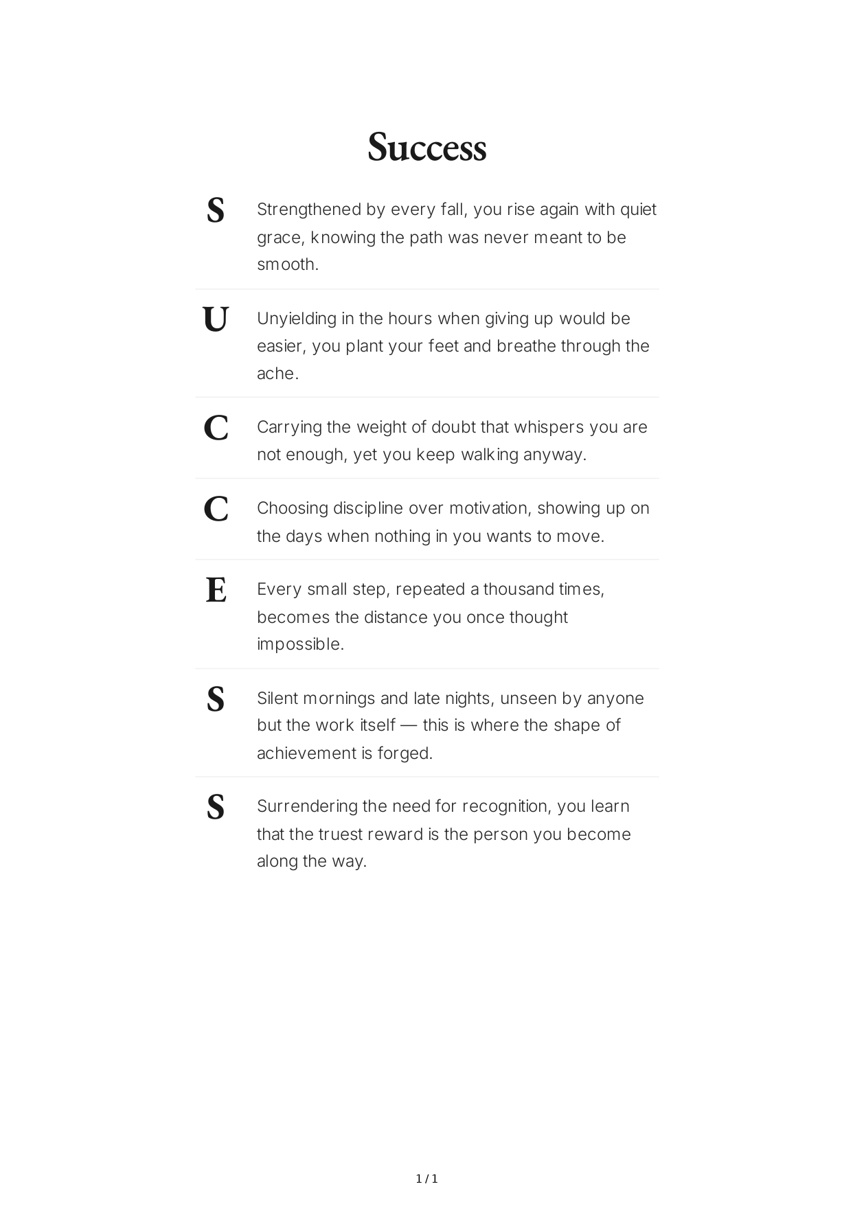 Success Acrostic Poem - Free AI Acrostic Poem Generator, 50+ Real Acrostic Poem Examples