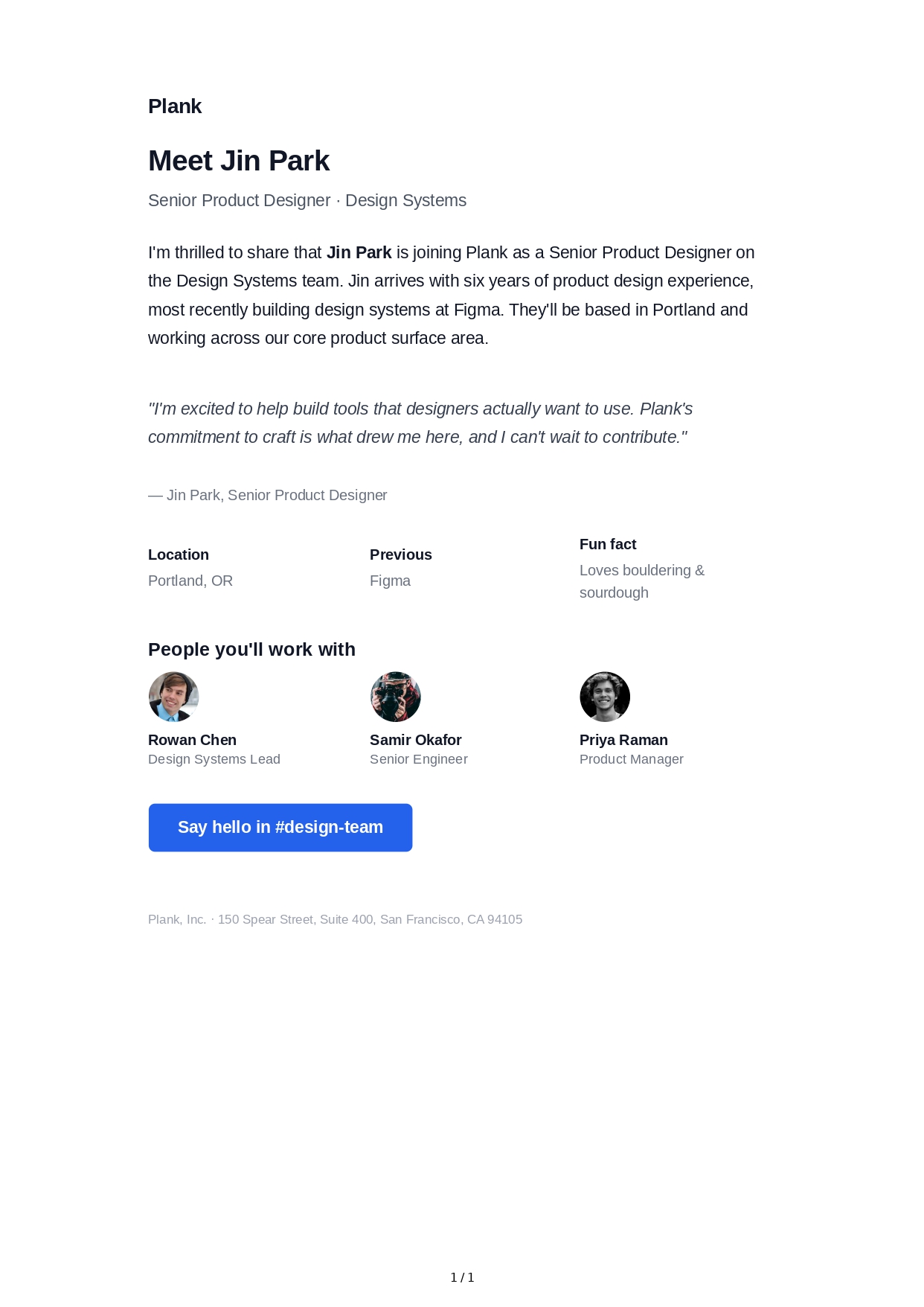 Team Introduction Email - Free AI Email Generator, 50+ Real Email Examples
