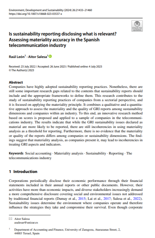 Telecommunications Sustainability Report