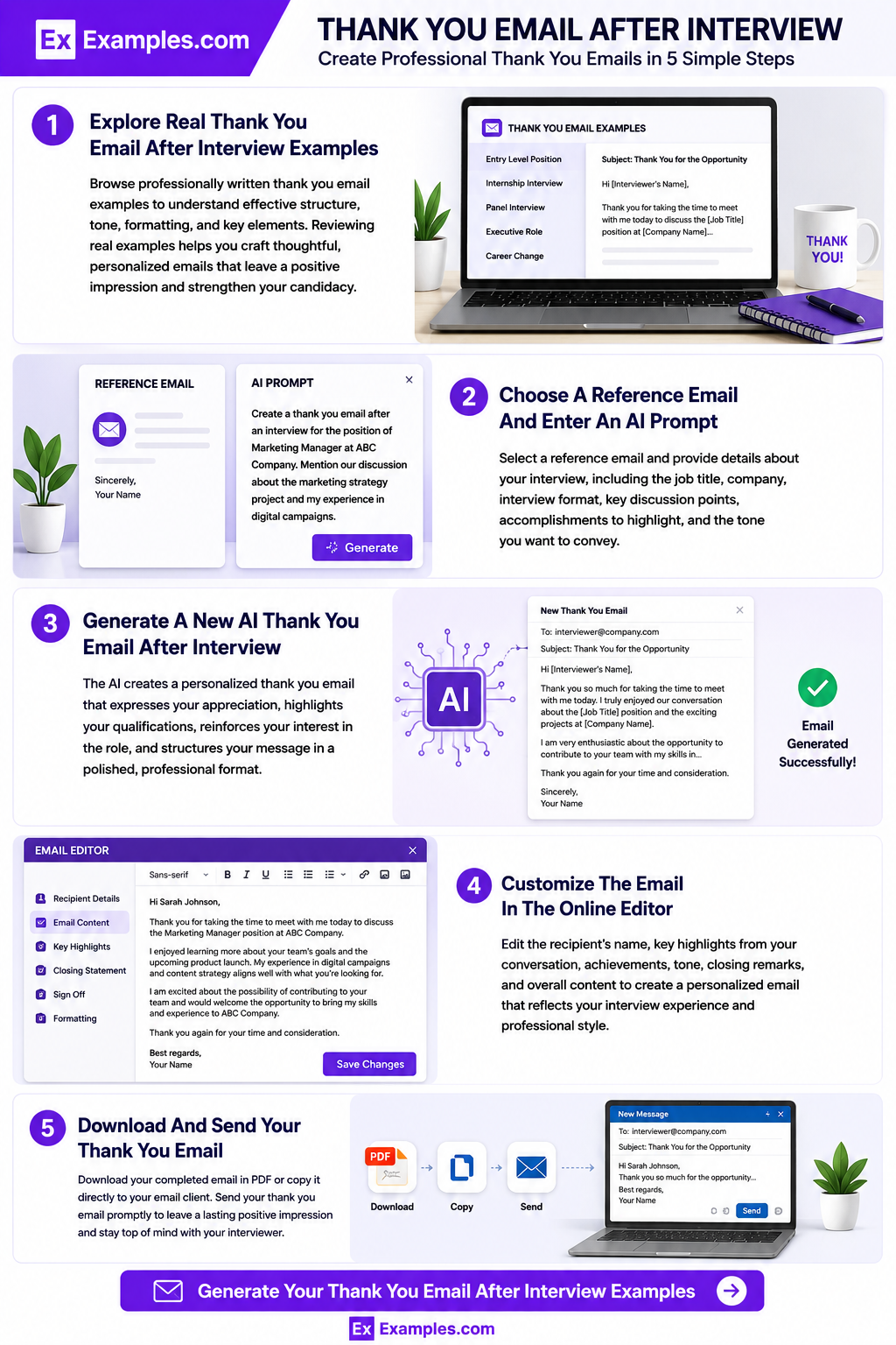 Thank you Email after Interview Using Real Agreement Examples