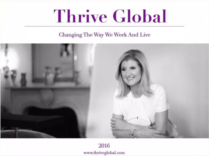Thrive Global Pitch Deck - Free AI Pitch Deck Generator, 50+ Real Pitch Deck Examples