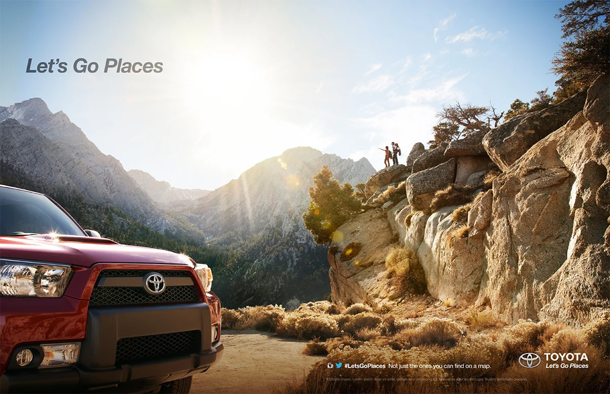 Toyota Let's Go Places Marketing Campaign - Free AI Marketing Campaign Generator, 50+ Real Marketing Campaign Examples