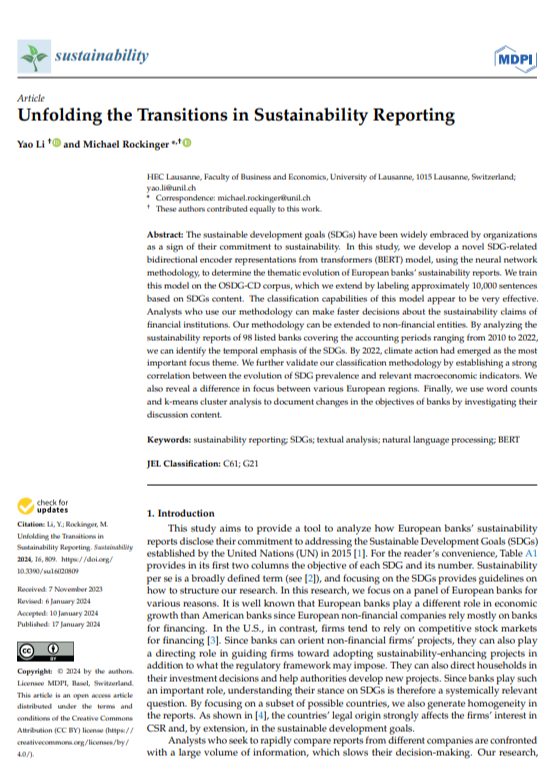 Transitions Sustainability Report
