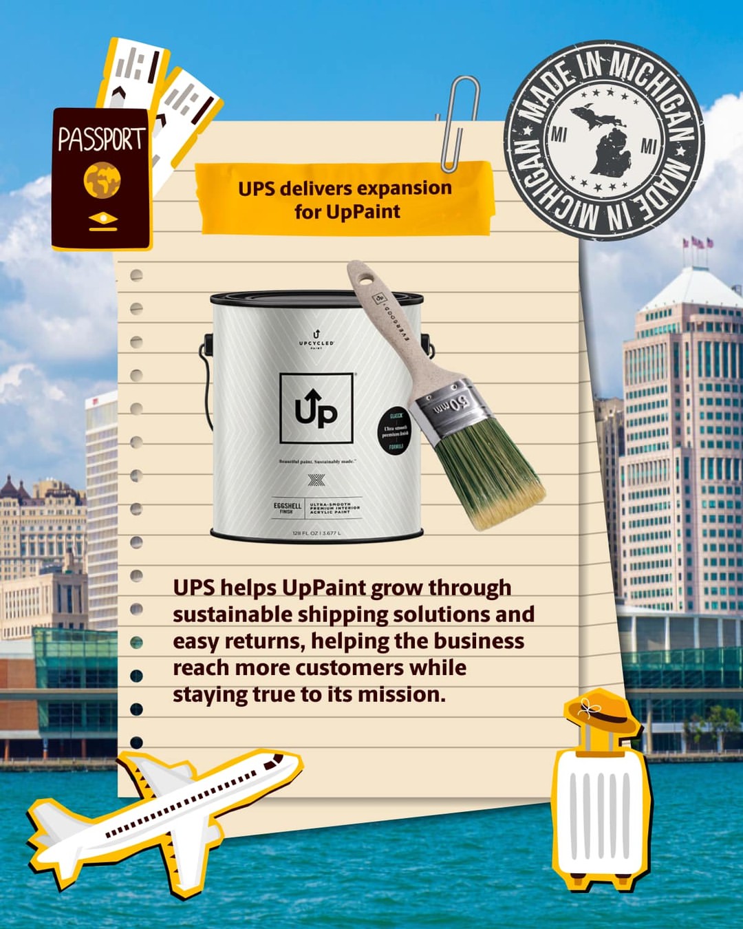 UPS UpPaint Business Growth Social Media Post - Free AI Social Media Post Generator, 50+ Real Social Media Post Examples