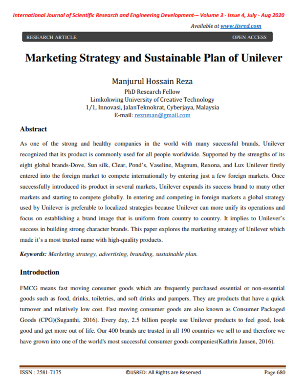 Unilever Marketing Strategy - Free AI Marketing Strategy Generator, 50+ Real Marketing Strategy Examples
