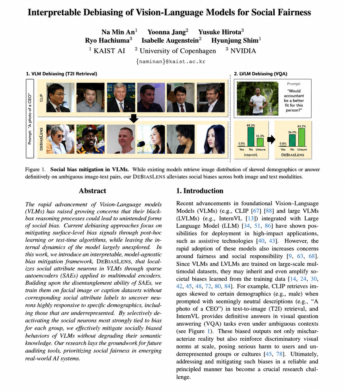 Vision-Language Model Debiasing Research Paper by NVIDIA - Free AI Research Paper Generator, 50+ Real Research Paper Examples