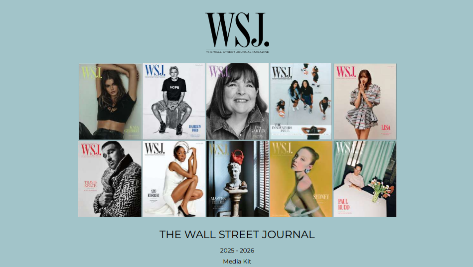 WSJ. Magazine Media Kit  - Free AI Media Kit Generator, 50+ Real Media Kit Examples