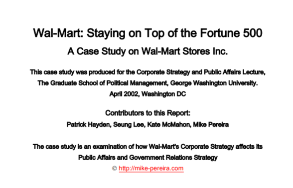 Walmart Case Study - Free AI Case Study Generator, 50+ Real Case Study Examples