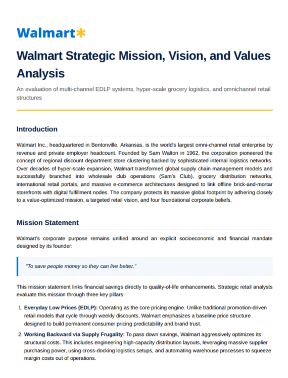 Walmart Mission Statement - Free AI Mission Statement Generator, 50+ Real Mission Statement Examples