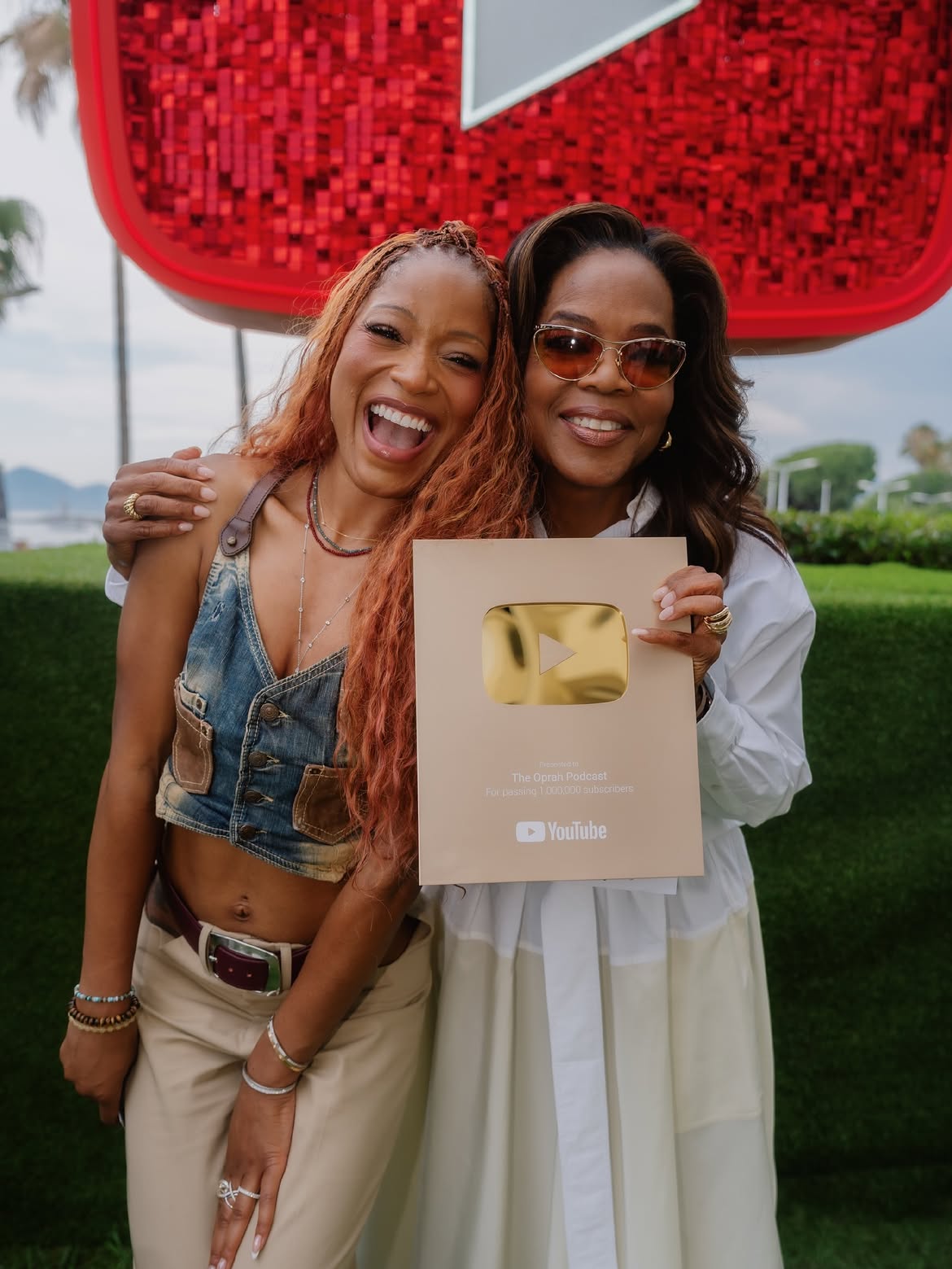 YouTube Gold Play Button Creator Milestone Social Media Post - Free AI Social Media Post Generator, 50+ Real Social Media Post Examples