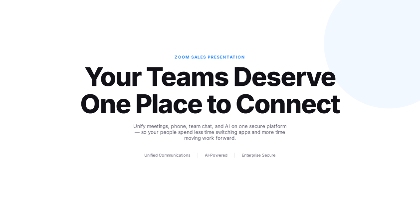 Zoom Sales Pitch Presentation - Free AI Sales Pitch Generator, 30+ Real Sales Pitch Examples