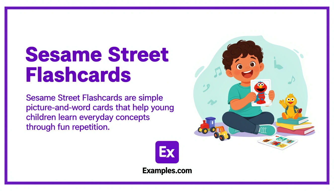 sesame street flashcards
