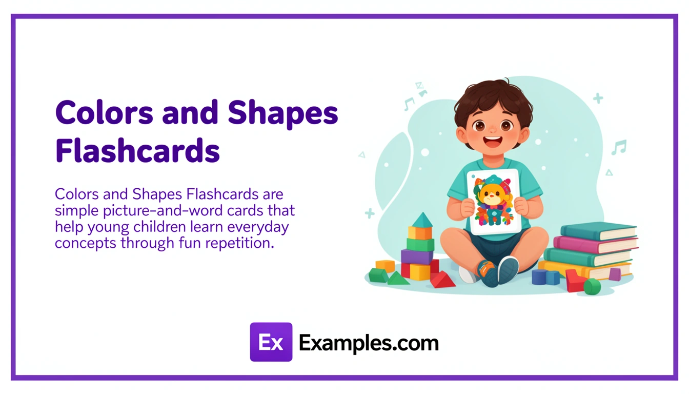 colors and shapes flashcards