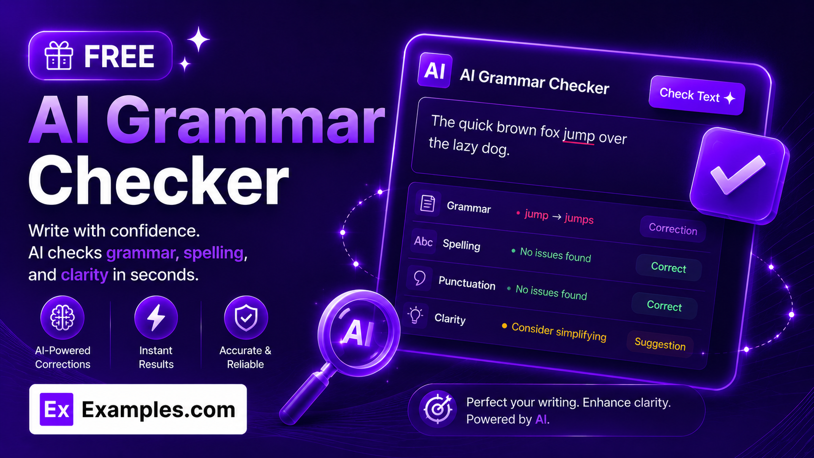 Free AI grammar checker