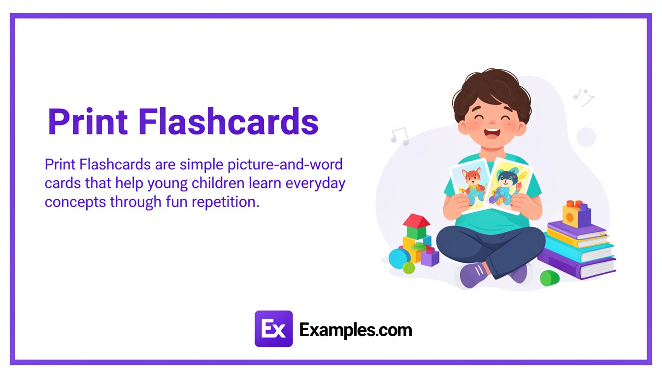 Print Flashcard Examples, Create Print Flashcards with AI