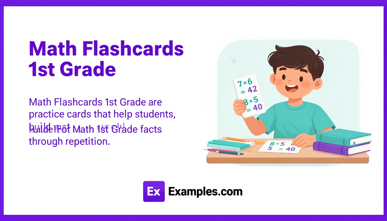 Math 1st Grade Flashcard Examples, Create Math 1st Grade Flashcards with AI