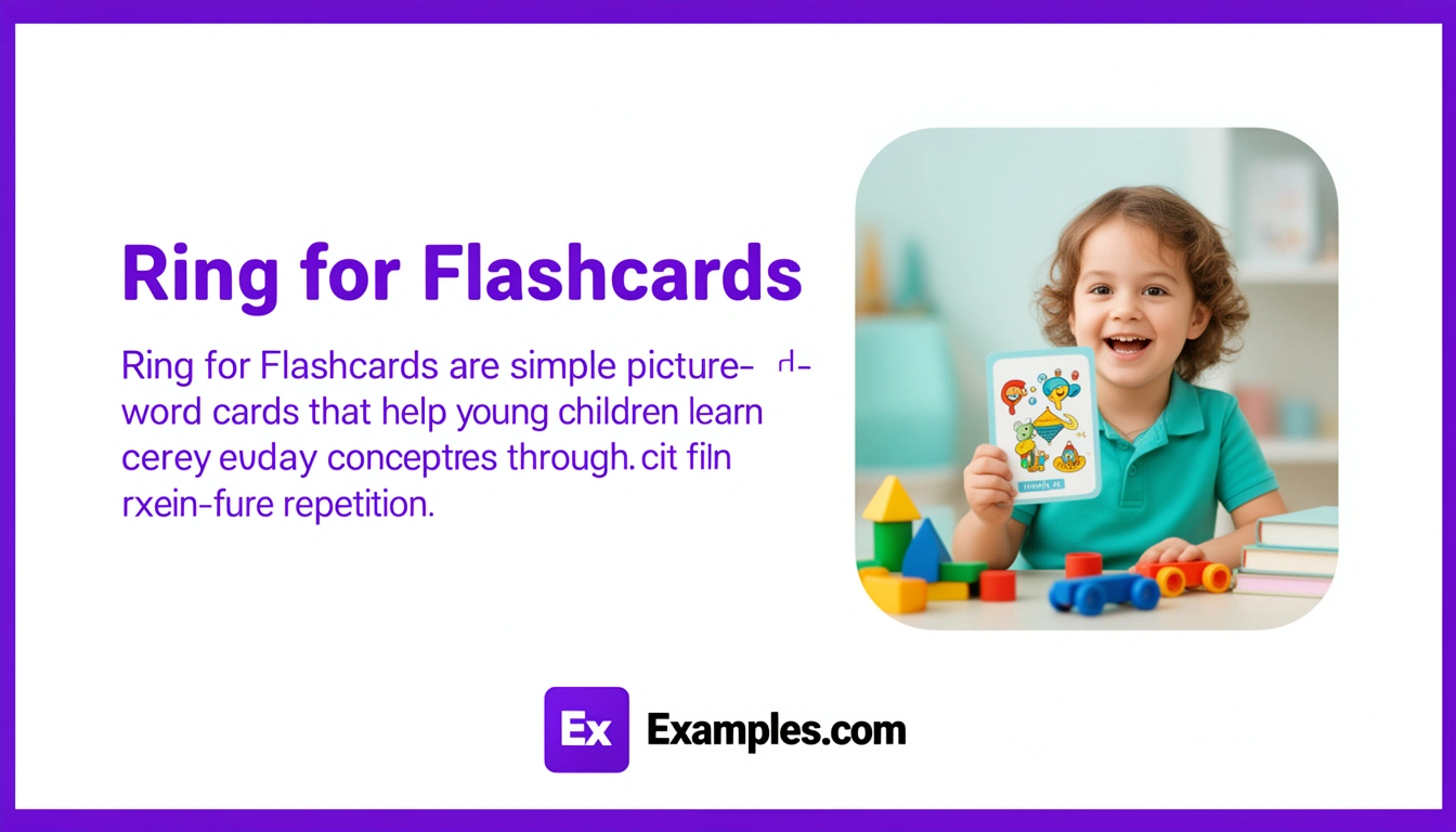 Ring for Flashcard Examples, Create Ring for Flashcards with AI