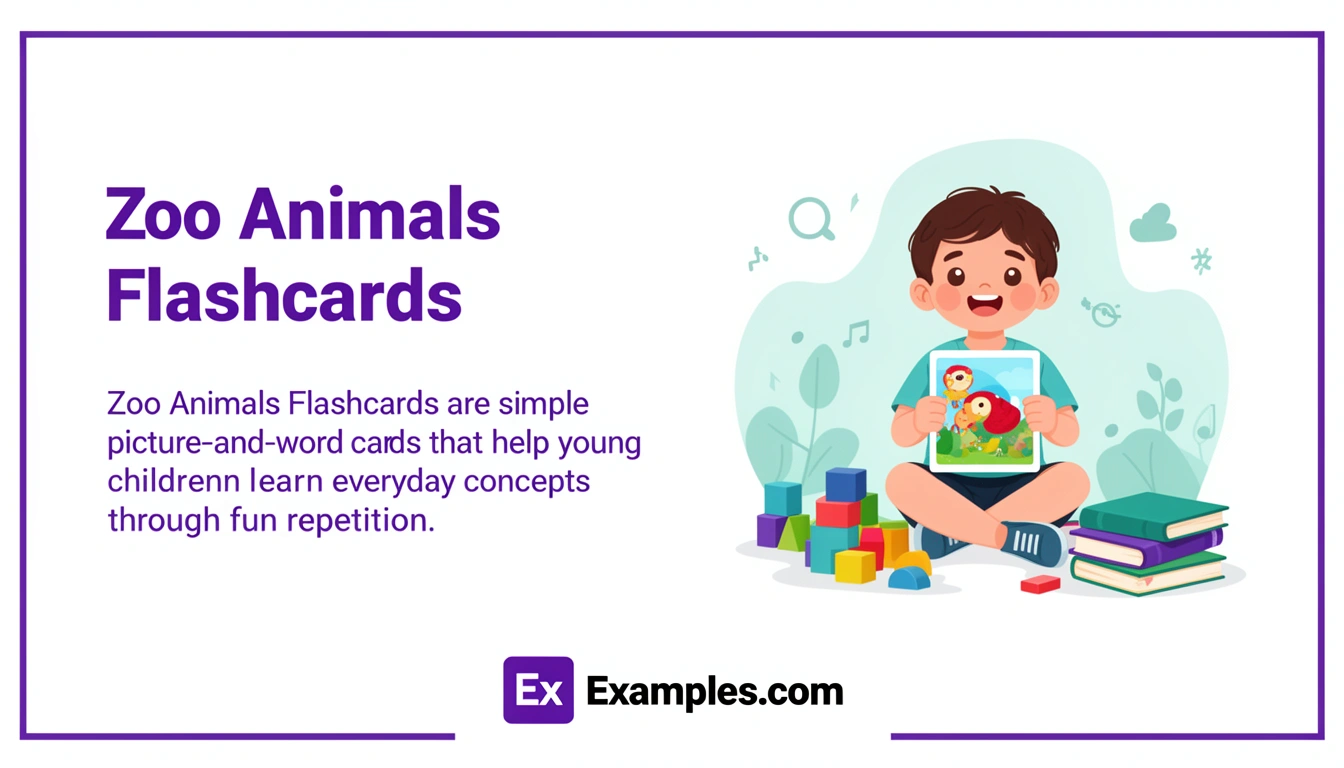 zoo animals flashcards